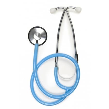 Gf Health Products Lightweight Single Head Stethoscope, Light Blue 300DLX-LB